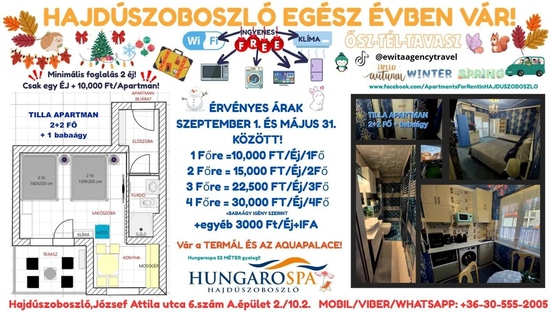Tilla Apartman Hajduszoboszlo Hungary